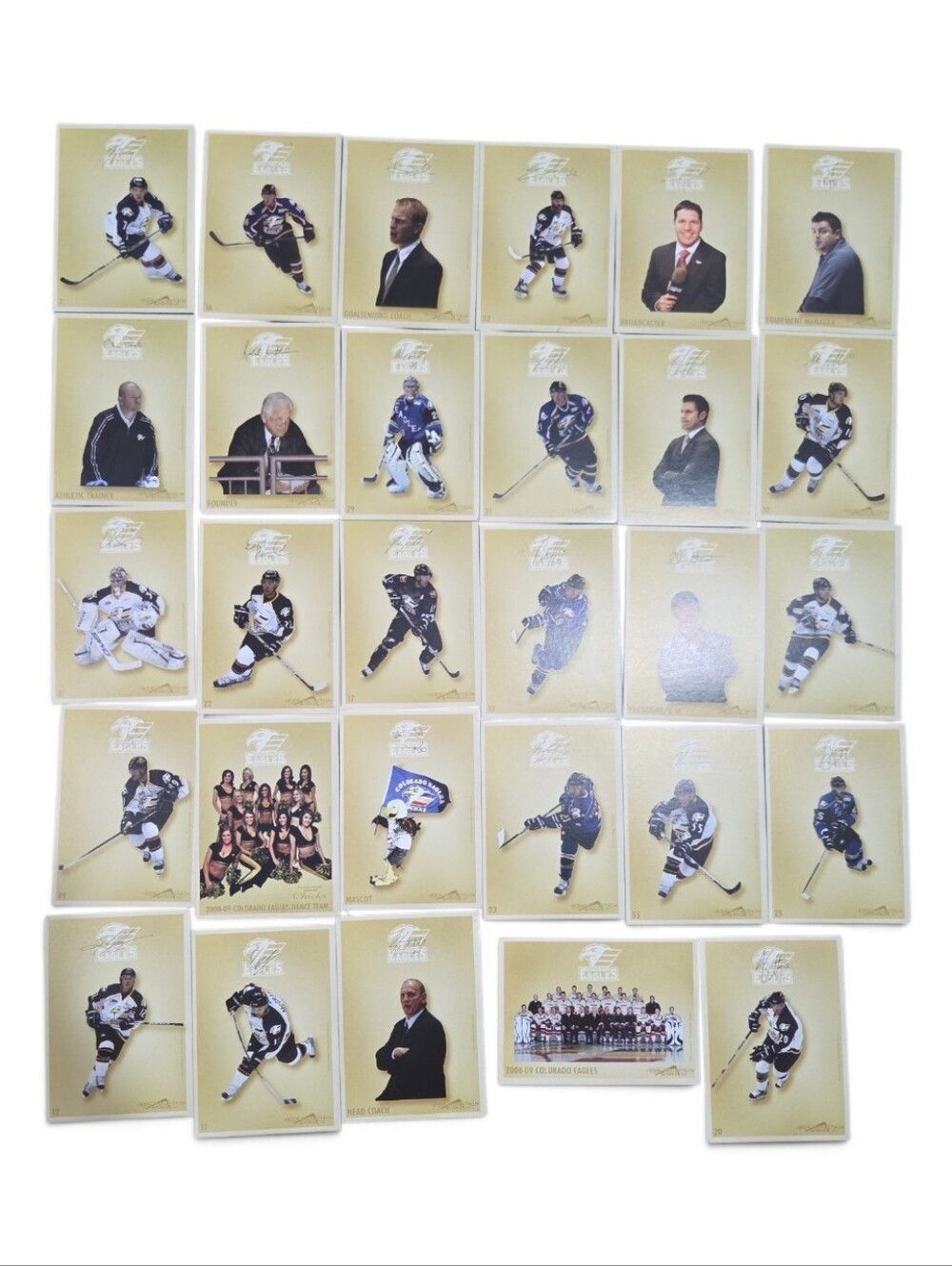 Colorado Eagles Hockey Signed Trading Card Set